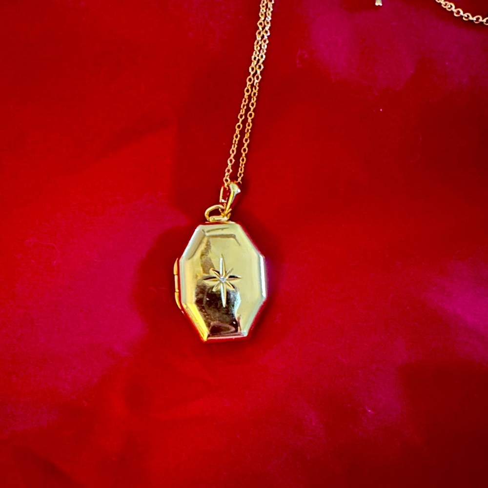 Spartina 449 Starburst locket necklace.
